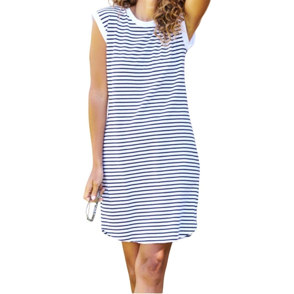 Frank & Eileen NWD Mini Cory Dress Navy French Stripe Size S - Picture 3 of 7